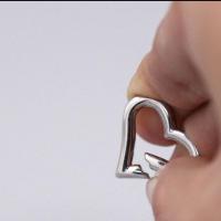 Stainless Steel Jewelry Clasp Heart polished DIY Sold By Bag