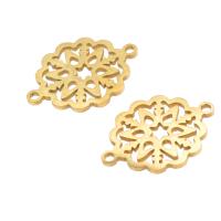 الفولاذ المقاوم للصدأ الموصل, زهرة, المزيد من الألوان للاختيار, 19x15x1mm, 10أجهزة الكمبيوتر/حقيبة, تباع بواسطة حقيبة