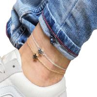 Zinc Alloy Anklet plated for woman Length Approx 8.66 Inch Sold By PC