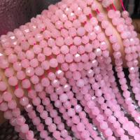 Φυσικό ροζ χαλαζία χάντρες, Rose Quartz, Ρόμβος, DIY & πολύπλευρη, ροζ, Μήκος 38 cm, Sold Με PC