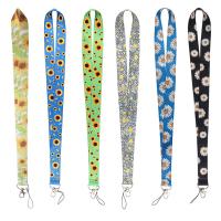 Cell Phone Lanyard, Polyester, med Zinc Alloy, flere farver til valg, 25x460mm, Solgt af PC