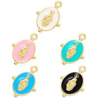 Brass Jewelry Pendants plated enamel Approx 1.5mm Sold By PC