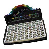 Enamel Mood Finger Ring, liga de zinco, Mood esmalte & unissex, cores misturadas, 20x20x3mm, 100PCs/box, vendido por box