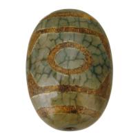 Prirodni Tibetanski Agate Dzi perle, Tibetanski ahat, Oval, možete DIY, 20x27x20mm, Rupa:Približno 2.5mm, 10računala/Lot, Prodano By Lot