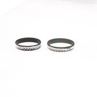 Cink Alloy Finger Ring, bez spolne razlike, srebro, 20x20x3mm, 100računala/Torba, Prodano By Torba