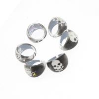 Kinderen Finger Ring, Hars, voor kinderen, Jet, 20x20x3mm, 100pC's/Bag, Verkocht door Bag