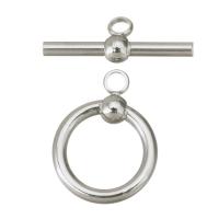 Fermoir Toggle en acier inoxydable, 2 pièces & bijoux de mode & DIY, couleur originale, 7x20x4mm,14x18x4mm, Trou:Environ 2.5mm, Vendu par fixé