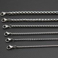 Stainless Steel Chain Ogrlica, Nehrđajući čelik, uglađen, možete DIY & bez spolne razlike, Prodano By PC