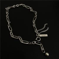 Collier d'acier titane, Motif géométrique, bijoux de mode & pour femme, Longueur Environ 16.3 pouce, Vendu par PC