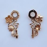 اكسسوارات الشعر النتائج DIY, النحاس, KC لون الذهب مطلي, ديي, 48x25mm, 20أجهزة الكمبيوتر/الكثير, تباع بواسطة الكثير