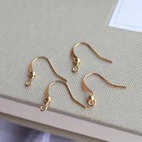 Brass Hook earwire, Sárgaréz, KC arany bevonattal, 25mm, 50PC-k/Lot, Által értékesített Lot