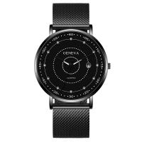 Genève® Mænd Watch, Zinc Alloy, med Glas, mode smykker & for mennesket, flere farver til valg, nikkel, bly & cadmium fri, 240x20mm, Solgt af PC