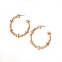 Lo zinco in lega Stud Earring, lega in zinco, placcato, per la donna, dorato, 6x6mm, 10Pairspaio/borsa, Venduto da borsa