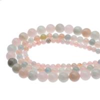 Morganit Bead, Runde, du kan DIY, flerfarvede, Solgt Per 38 cm Strand