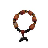 Agate Jewelry Bracelet Geometrical Pattern folk style & for man Sold Per Approx 7-9 Inch Strand