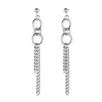 Titanium Staal Drop Earring, uniseks, 12.40mm, Verkocht door PC