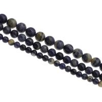 Perles en sodalite, Rond, DIY & normes différentes pour le choix, bleu, Vendu par 38 cm brin