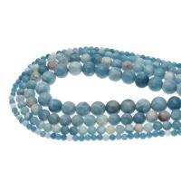 Larimar Üveggyöngy, Kerek, DIY & különböző méretű a választás, kék, Naponta eladott 38 cm Strand