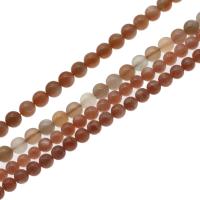 Sunstone Bead, Runde, du kan DIY & forskellig størrelse for valg, appelsin, Solgt Per 38 cm Strand