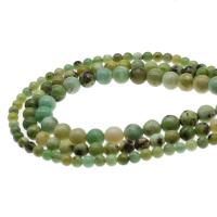 Australien Jade Bead, Rund, DIY & olika storlek för val, grön, Såld Per 38 cm Strand