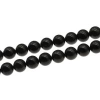 Perline nero ossidiana, Obsidian, Cerchio, DIY & formato differente per scelta, nero, Lunghezza 38 cm, Venduto da PC