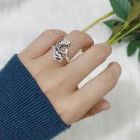 Cinko lydinys Atidaryti Finger Ring, padengtą, Bižuterijos & unisex, Originali spalva, Pardavė PC