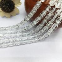 Crackle Quartz Beads Drum polished DIY white Approx Sold Per 38 cm Strand