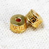 Brass Spacer perle, Mesing, možete DIY, izvorna boja, nikal, olovo i kadmij besplatno, 6x4mm, Prodano By PC