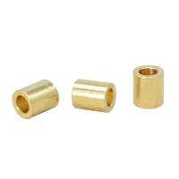 Brass Spacer perle, Mesing, Kolona, možete DIY, izvorna boja, nikal, olovo i kadmij besplatno, 3.50x4mm, Rupa:Približno 2mm, Prodano By PC