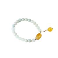 Gemstone Bracciali, with perlina in lega di zinco & agate & perla d'acquadolce coltivata naturalmente, placcato color oro, per la donna, nessuno, 7.50mm, Lunghezza Appross. 14-16.5 cm, Venduto da PC