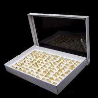 Zinklegering ringen, Zinc Alloy, voor vrouw, gouden, 20x20x3mm, 100pC's/box, Verkocht door box