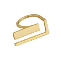 ottone Anelli Cuff, placcato, Regolabile, nessuno, 16.60mm, Venduto da PC