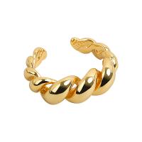 Žalvarinis Cuff Finger Ring, padengtą, Reguliuojamas & moters, daugiau spalvų pasirinkimas, 7.80mm, Pardavė PC