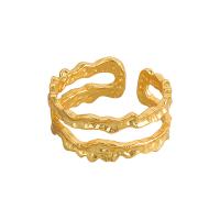 ottone Anelli Cuff, placcato, Regolabile & per la donna & cavo, nessuno, 7.60mm, Venduto da PC