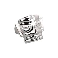 Messing Open Finger Ring, plated, Verstelbare & voor vrouw, meer kleuren voor de keuze, 24.20x19.70mm, Verkocht door PC