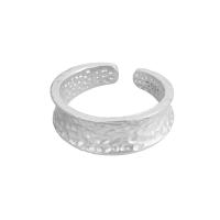 Messing Cuff fingerring, forgyldt, Justerbar & hamret, flere farver til valg, 6.50mm, Solgt af PC