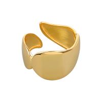 laiton Cuff Bague, Placage, Réglable & pour femme, plus de couleurs à choisir, 11.70mm, Vendu par PC