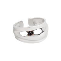 Messing Cuff fingerring, forgyldt, Justerbar & for kvinde, flere farver til valg, 11mm, Solgt af PC