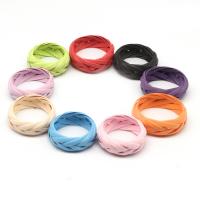 PU Finger Ring, voor vrouw, multi-gekleurde, 200x200x30mm, 100pC's/Bag, Verkocht door Bag