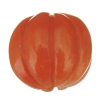 Naturliga Coral Pärlor, Naturlig korall, snidade, rödorange, 14x13x14mm, Hål:Ca 1mm, Säljs av PC