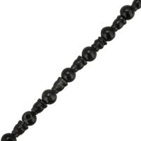 Black Obsidian Korálky, černý, 8mm,7x6x6mm, Prodáno za Cca 6.5 inch Strand