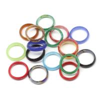 Resin fingerring, for kvinde, flerfarvede, 200x200x30mm, Hole:Ca. 1mm, 100pc'er/Bag, Solgt af Bag