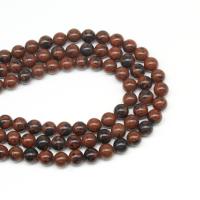 Mahogany Obsidian Kralen, Mahonie Obsidiaan, Ronde, DIY & verschillende grootte voor keus, bruin, Per verkocht 38 cm Strand