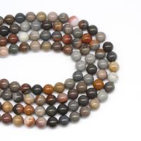 Natural Picture Jasper Beads Round DIY mixed colors Sold Per 38 cm Strand