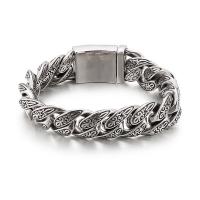 Titanium Staal Armband, mode sieraden & verschillende stijlen voor de keuze & voor de mens, oorspronkelijke kleur, Verkocht door PC