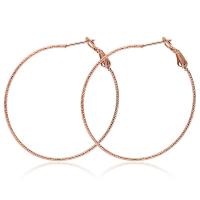 Mens acier inoxydable Hoop boucles d'oreilles, acier inoxydable boucle d'oreille anneau, Placage, normes différentes pour le choix & pour femme, plus de couleurs à choisir, Vendu par brin