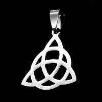 Bijoux pendentifs en acier inoxydable , triangle, couleur originale, 26x25x1mm, Vendu par PC