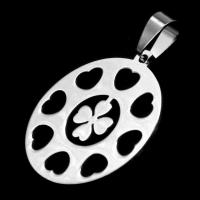 Stainless Steel Pendants Round original color Sold By PC