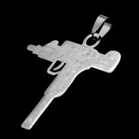 Stainless Steel Pendants Gun DIY original color Sold By PC