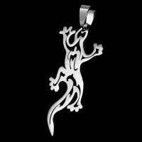 Stainless Steel Animal Pendants Gecko original color Sold By PC